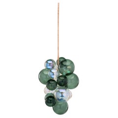 Juniper & Iridescent Finished Waterfall Bubble Chandelier by The Light Factory