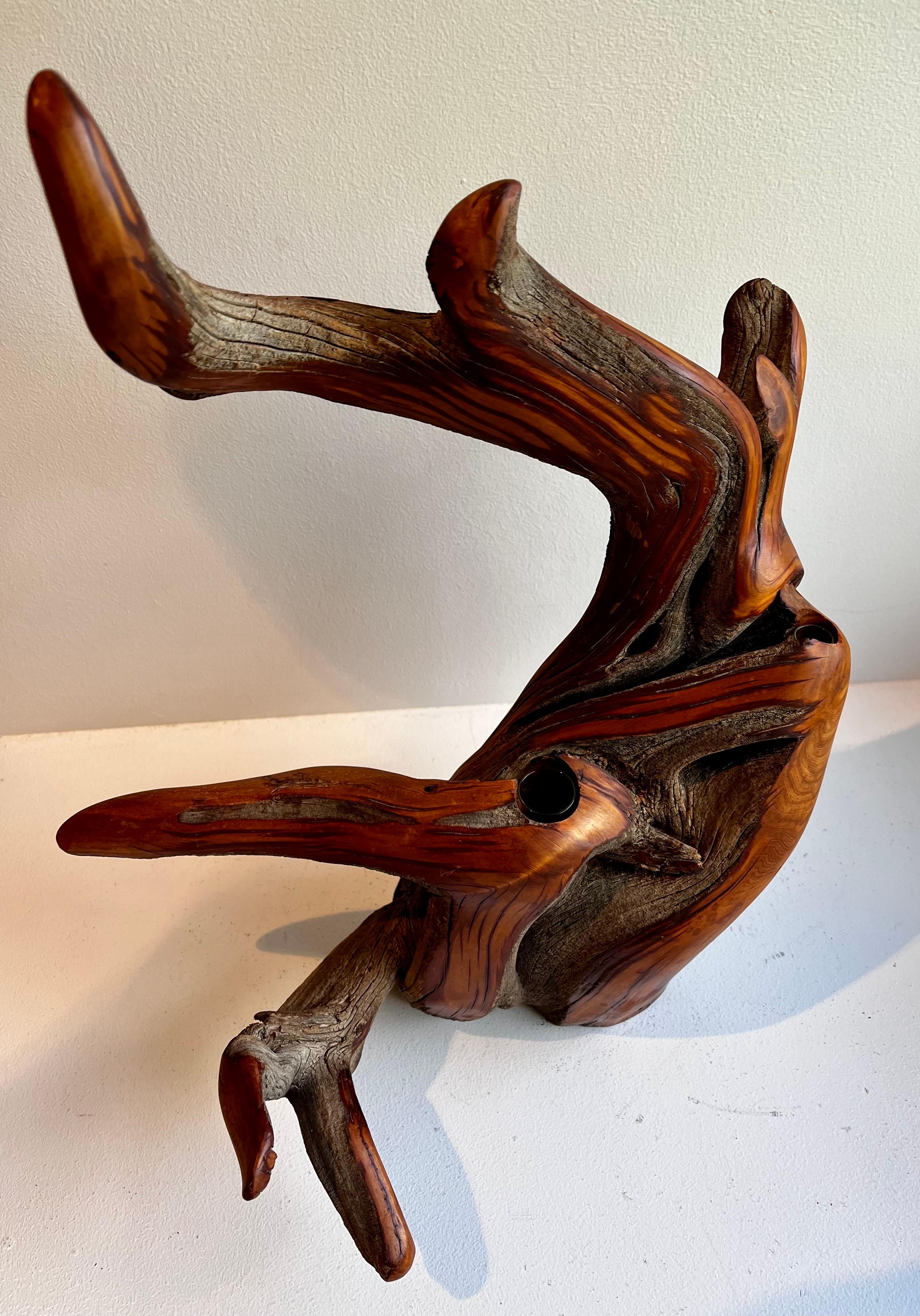 Vaso per boccioli in Wood Juniper

due inserti in vetro / vasi per boccioli
ramo di Juniper di grandi dimensioni, colore e patina
( i fiori verdi non sono inclusi)

firmato 