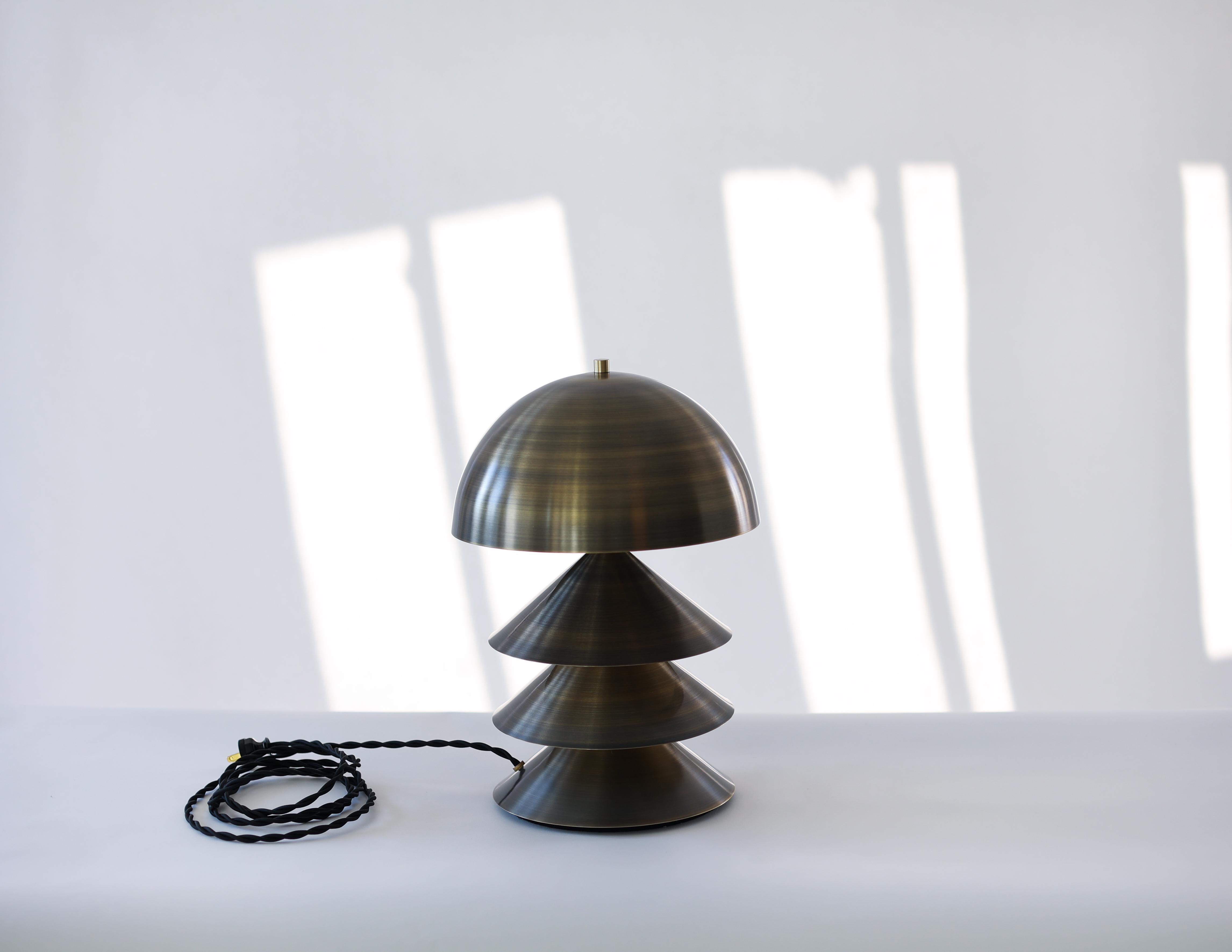 American Junius Lamp in Brushed Bronze For Sale