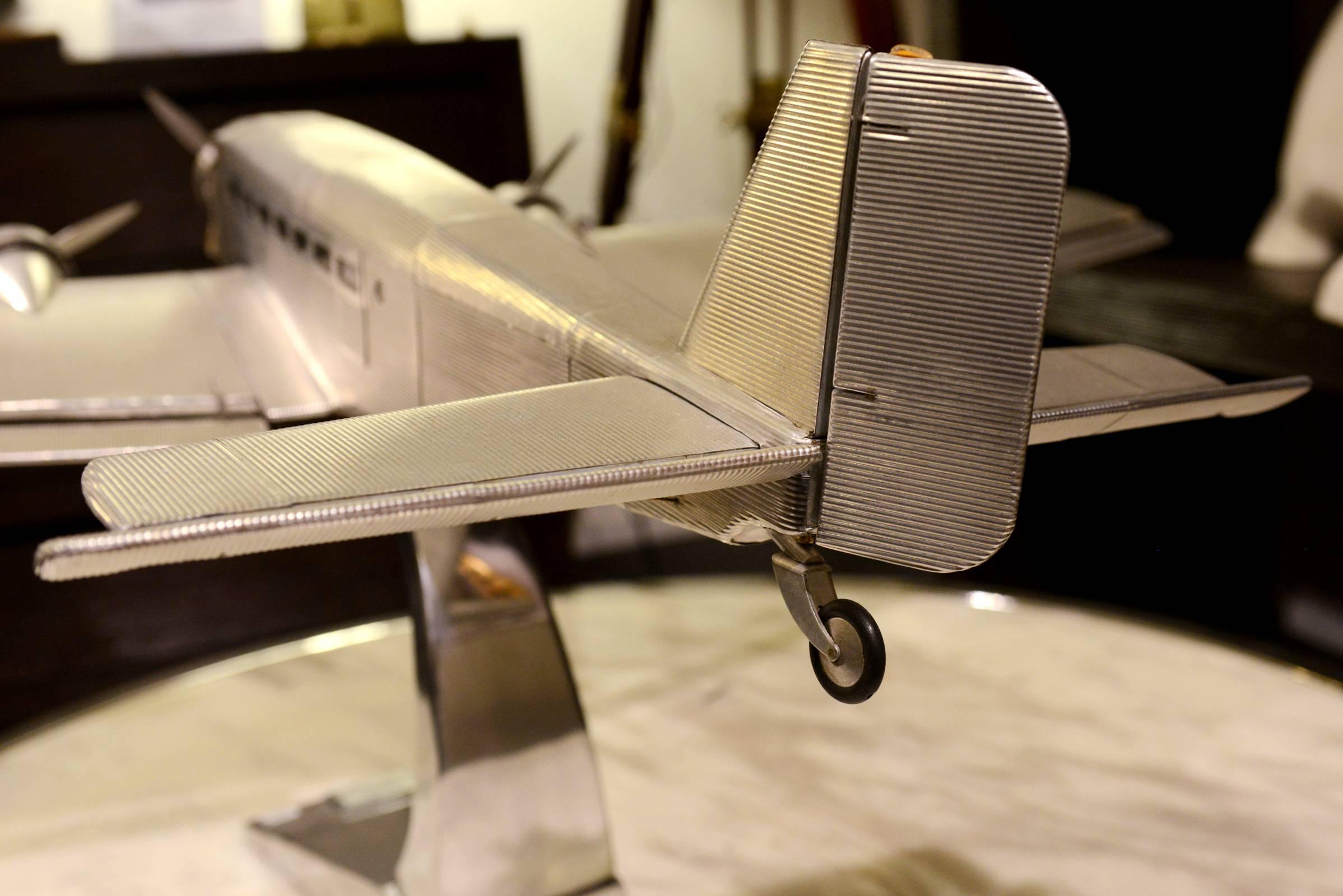 Aluminium Avion Junker JU-52 Modèle réduit Modèle réduit, 1932 en vente
