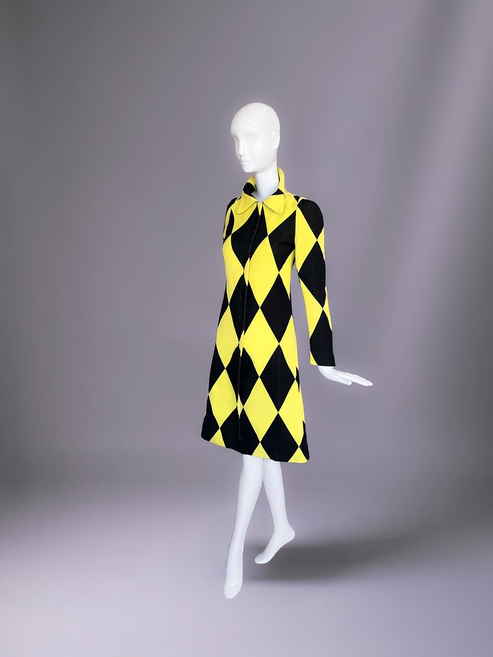 Junko Shimada SS 2001 Giacca Cappotto Harlequin in vendita 1