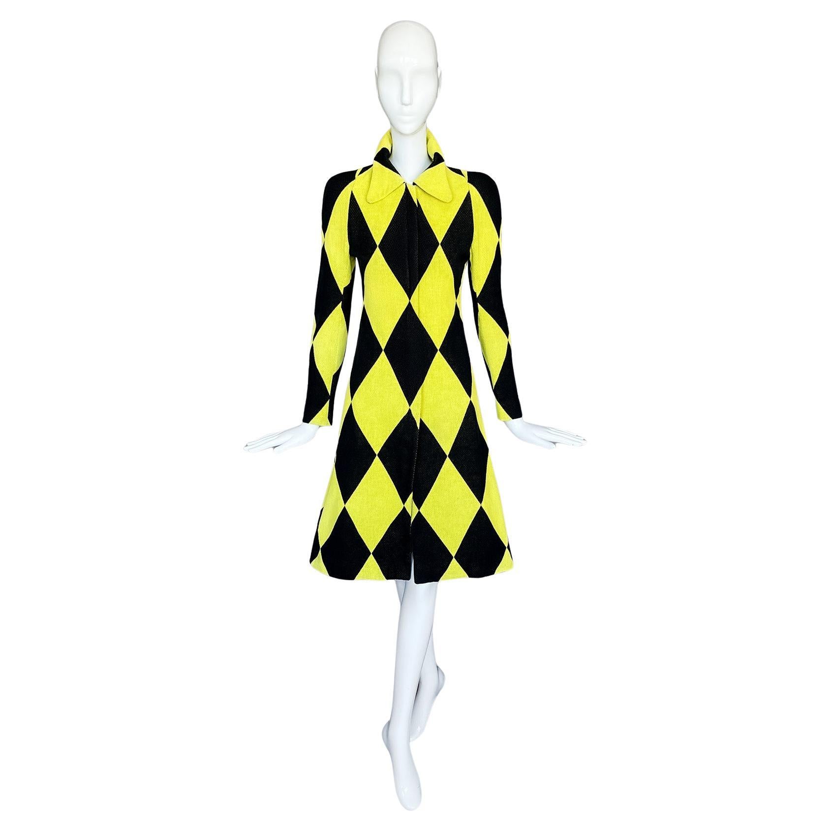 JUNKO SHIMADA SS 2001 Jacket Coat Harlequin