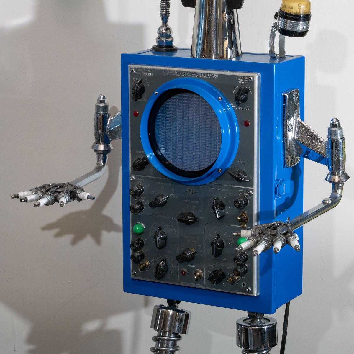 Sculpture robot Junkyard de Steve Heller en vente 6