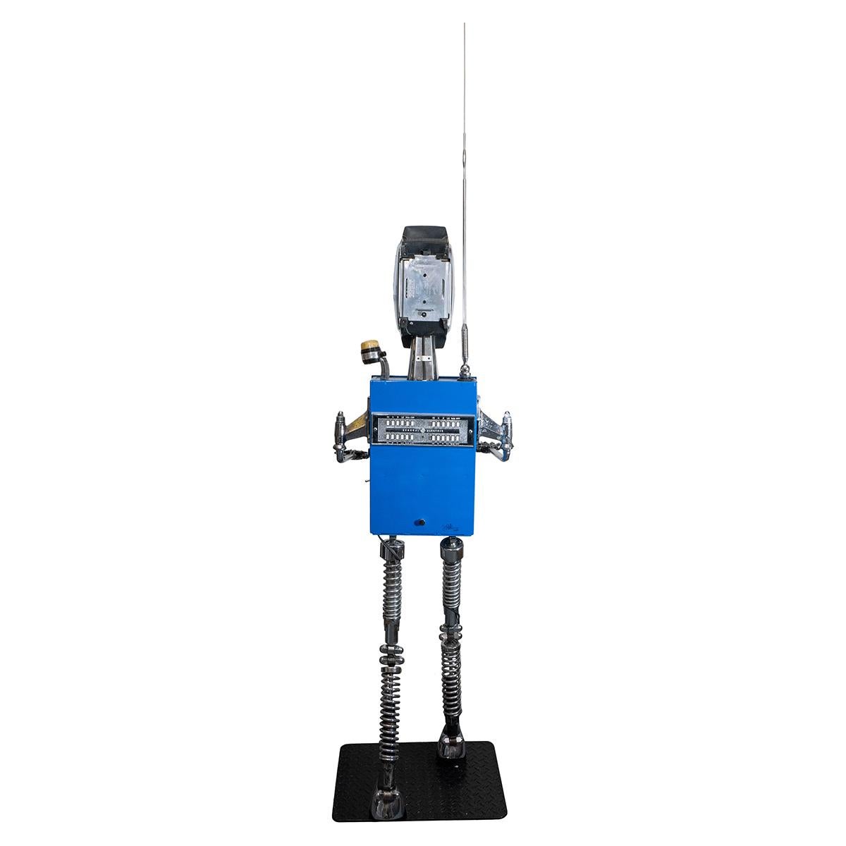 Ère spatiale Sculpture robot Junkyard de Steve Heller en vente