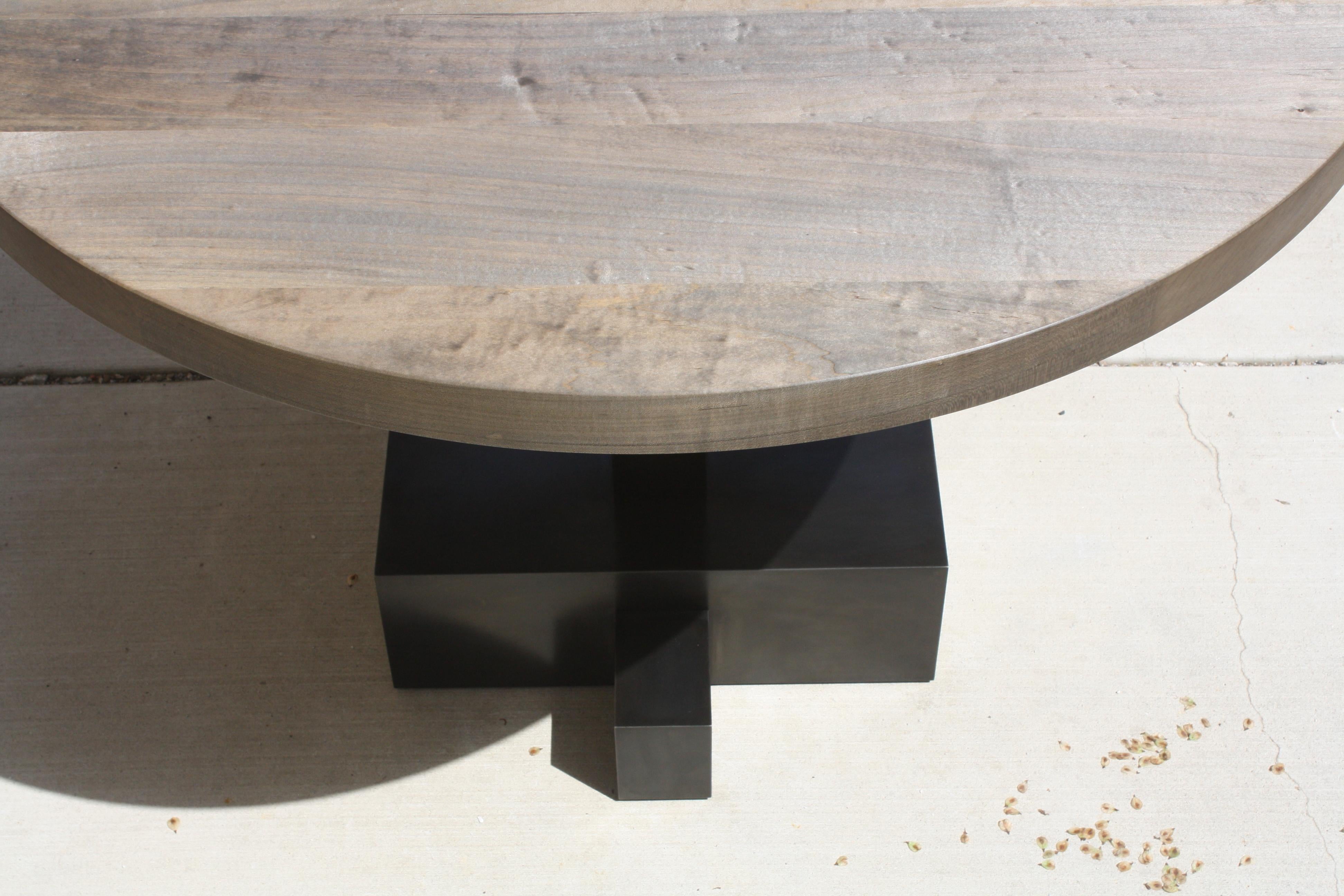 Contemporary Juno Customizable Round Pedestal Table by Laylo Studio For Sale