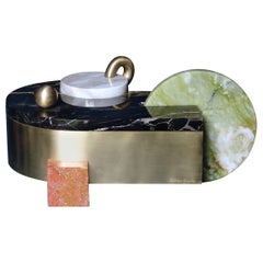 Juno Box, Marble and Brass, by Bohinc Studio