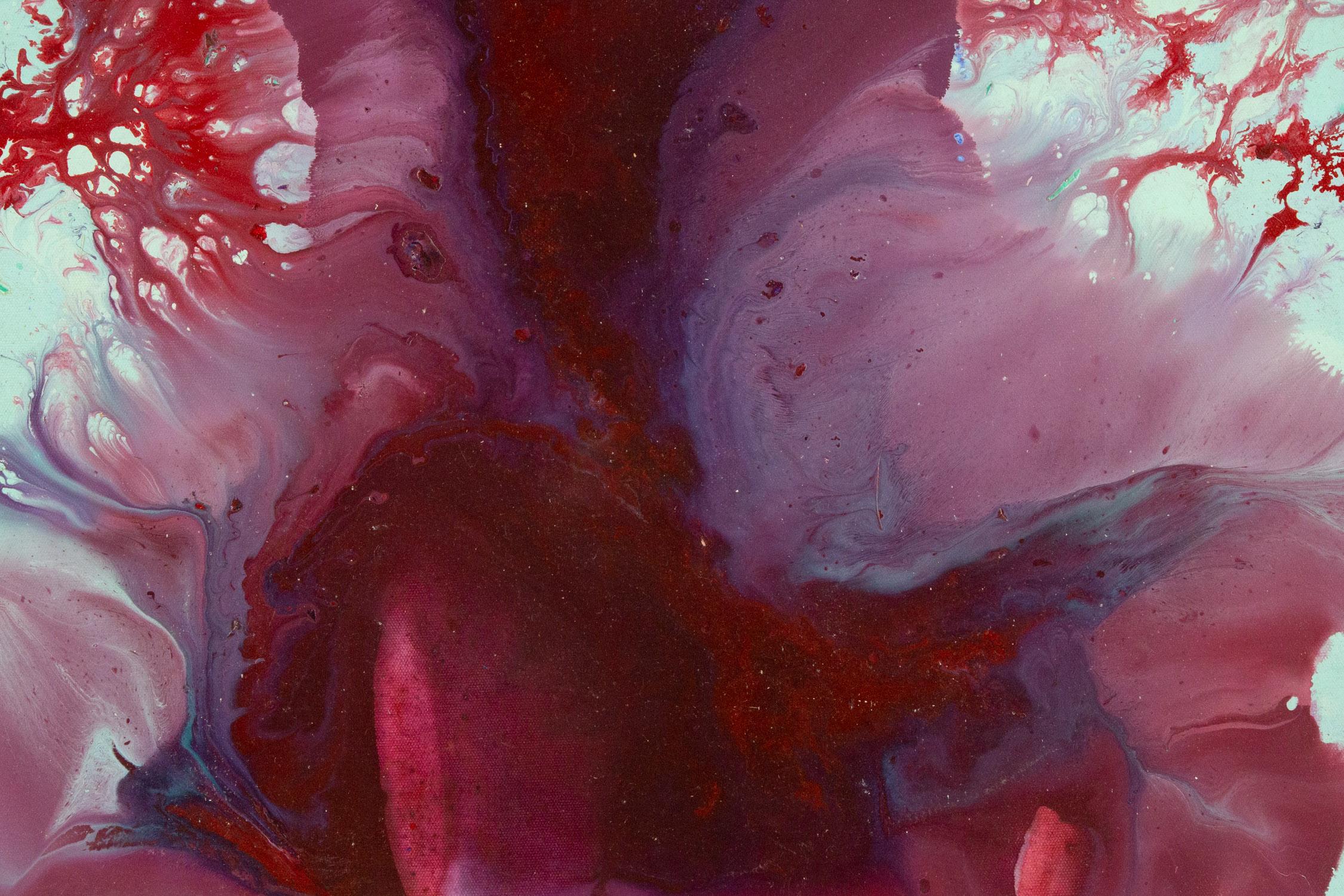 JunWei Zhang Abstraktes Original Ölgemälde auf Leinwand „Purple's Destiny“ im Angebot 2