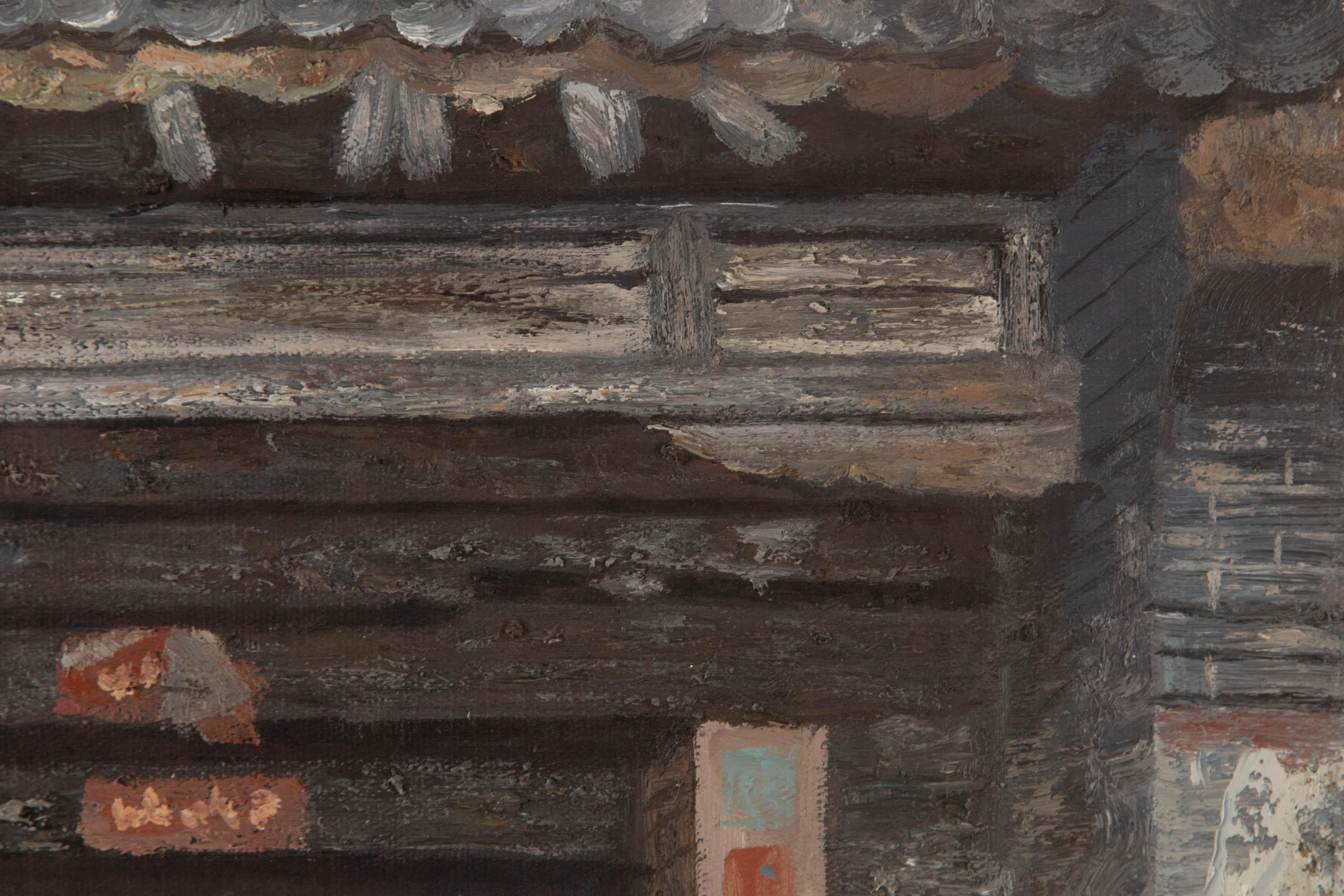  Titre : Laozhai Men Ancient Townes XIV
 Médium : Huile sur toile
 Taille : 23.5 x 19.75 pouces
 Cadre : Options d'encadrement disponibles !
 Condit : Le tableau semble être en excellent état.
 Note : Cette peinture n'est pas étirée, elle est