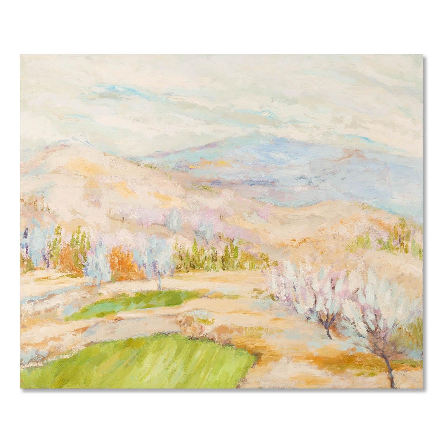 Olio originale su tela di Junxue Xun, impressionista, 