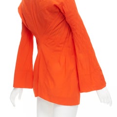 JUNYA WATANABE 1996 orange sky blue lining panelled construction tunic top S