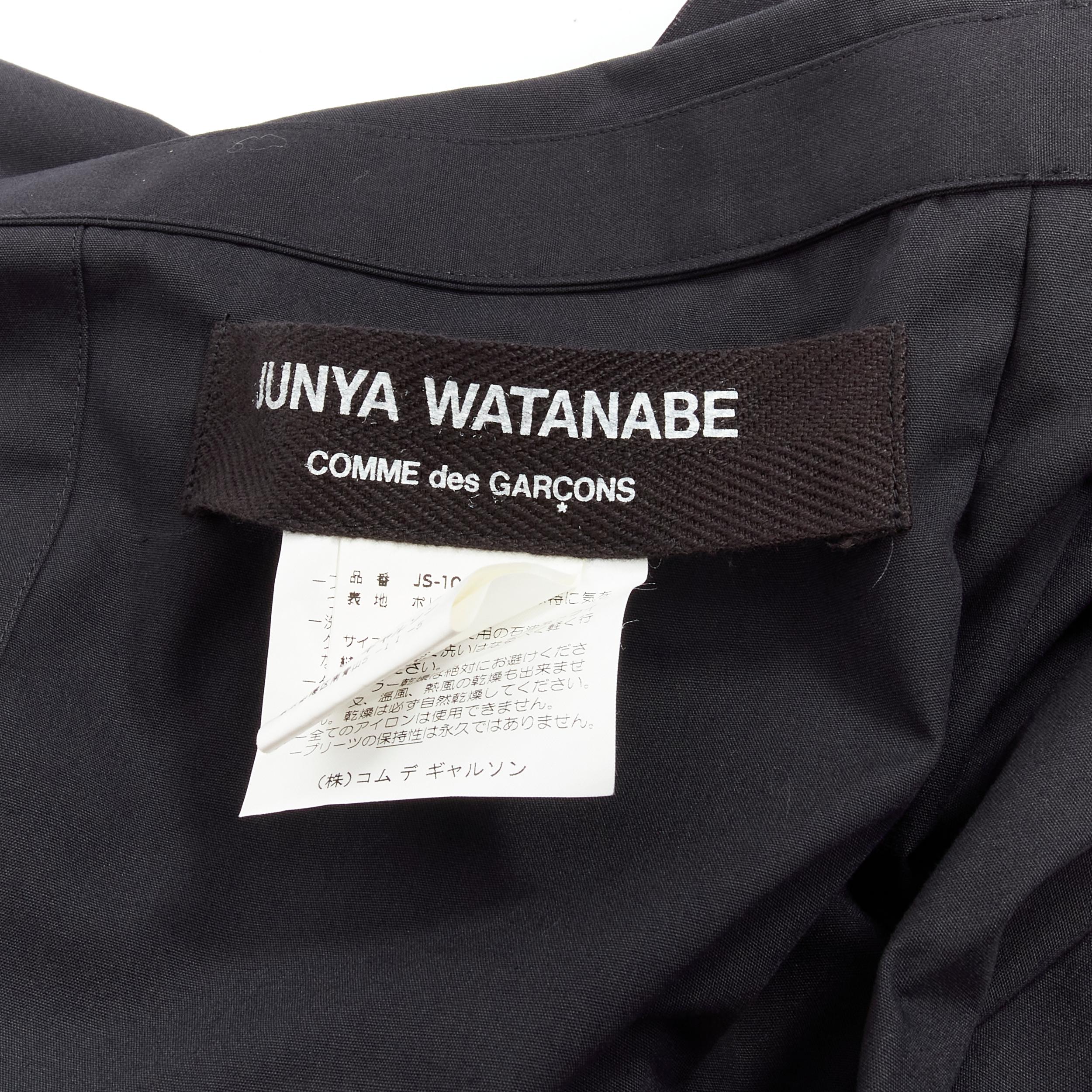 JUNYA WATANABE 1998 Runway Vintage black Madame Grey draped pleat skirt For Sale 4