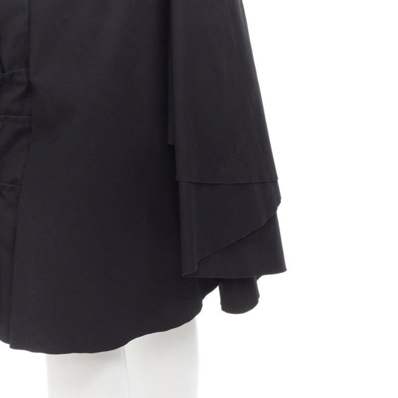 JUNYA WATANABE 1999 Runway Vintage noir jupe plissée en origami 3D en vente 4