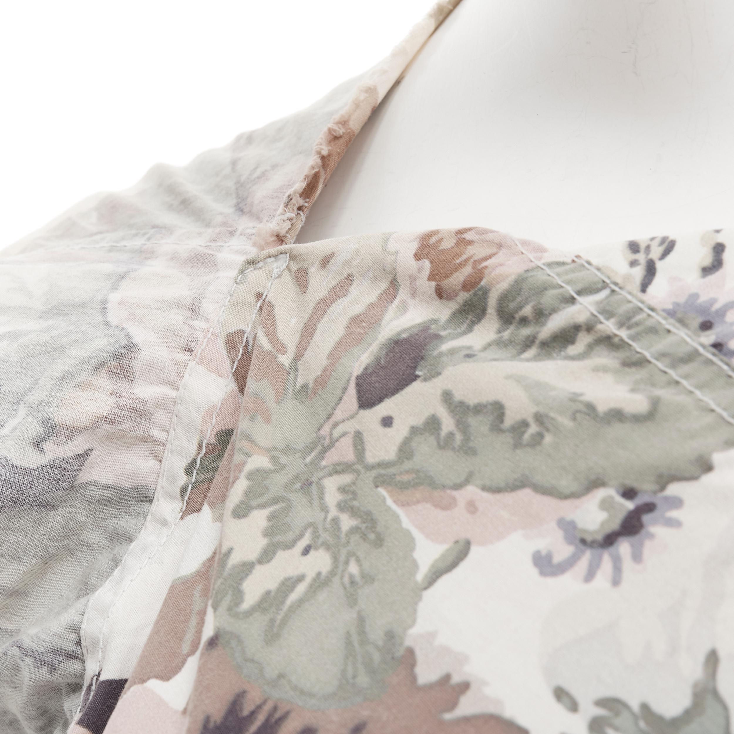 JUNYA WATANABE 2001 vintage floral deconstructed ruffle top S 1