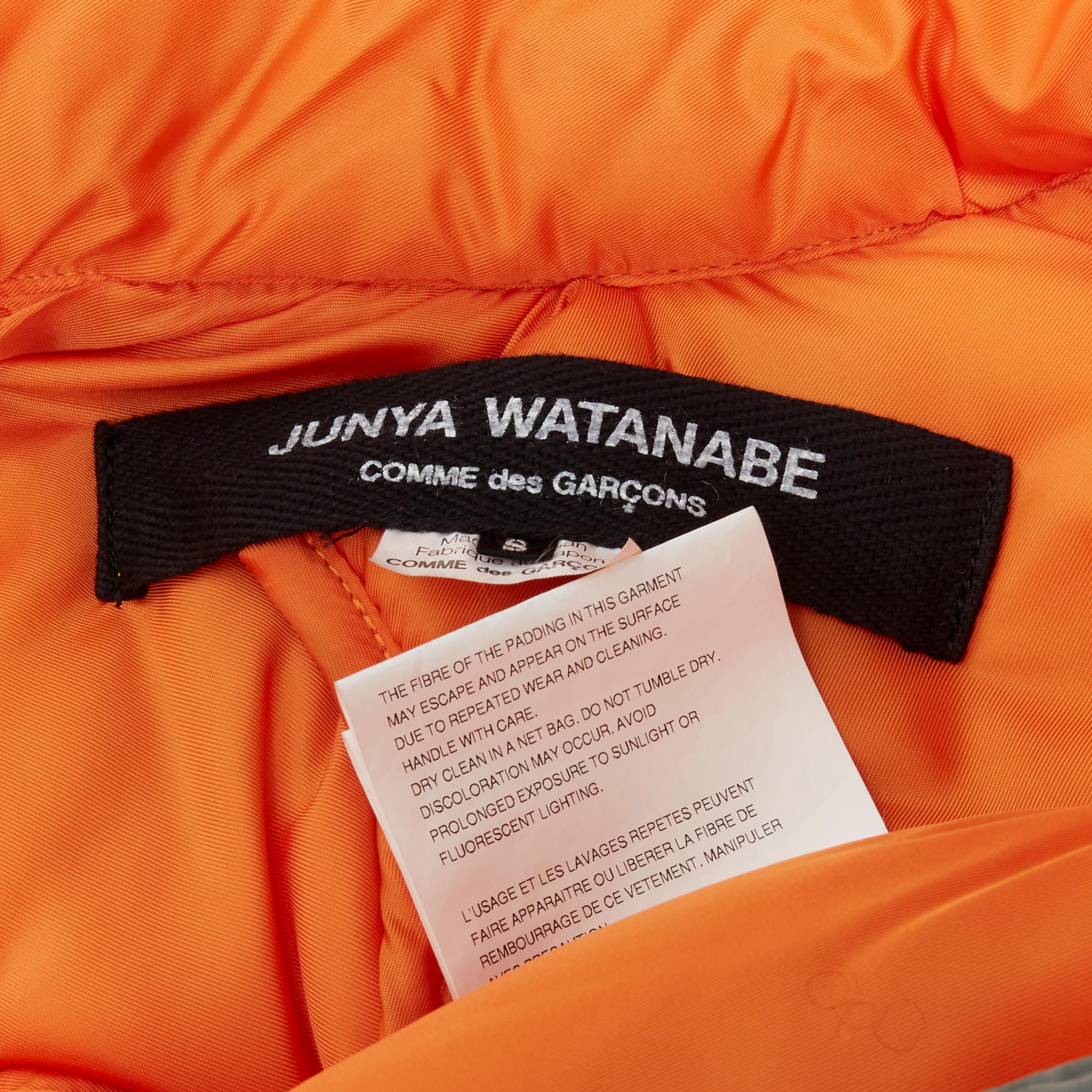 JUNYA WATANABE 2006 Runway deconstructed padded MA-1 bomber jacket cape S For Sale 3