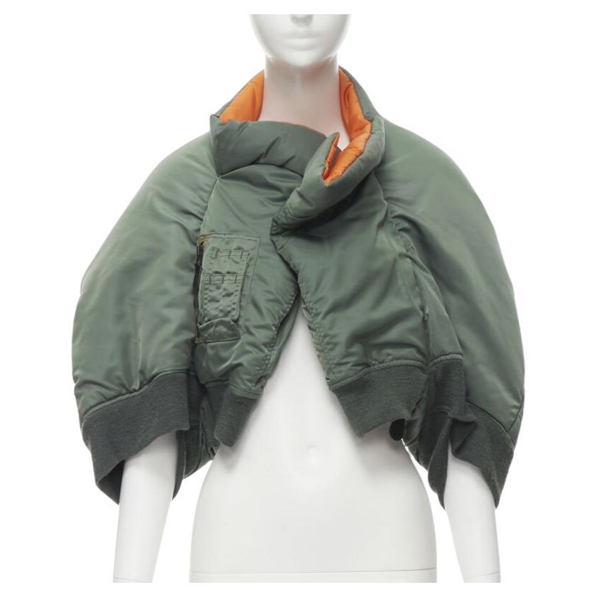 Junya Watanabe 2006: giacca bomber MA-1 imbottita e decostruita, mantello S in vendita