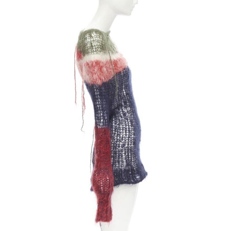 JUNYA WATANABE 2006 Laufsteg Punk-Pullover aus losem Wollstrick im Used-Look M im Zustand „Hervorragend“ im Angebot in Hong Kong, NT
