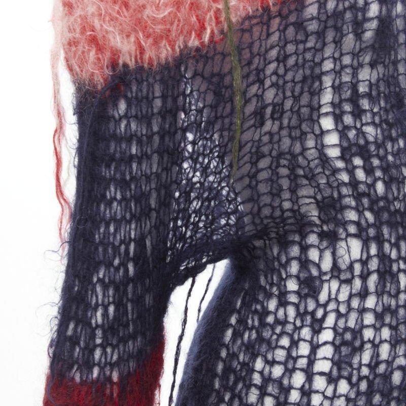 JUNYA WATANABE 2006 Laufsteg Punk-Pullover aus losem Wollstrick im Used-Look M im Angebot 3