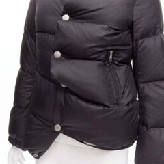 JUNYA WATANABE 2007 graphite grey down feather deconstructed asymmetric jacket