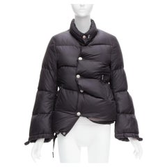 JUNYA WATANABE 2007 graphite grey down feather deconstructed asymmetric jacket