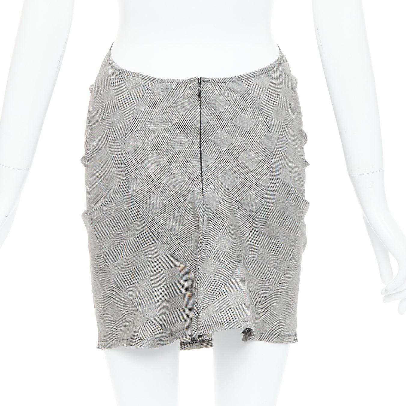 Women's JUNYA WATANABE 2009 3D curved cut deconstructed ruched skirt XS For Sale