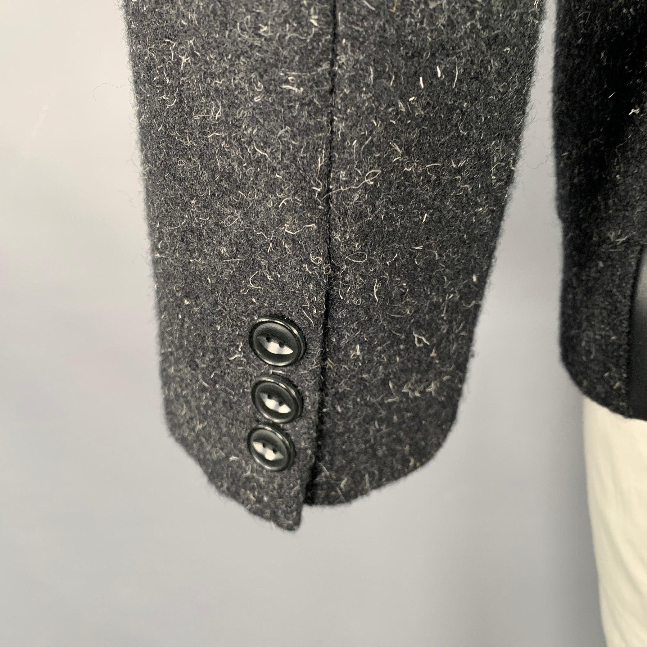 Men's JUNYA WATANABE 2010 Size L Grey Black Wool Peak Lapel Sport Coat For Sale