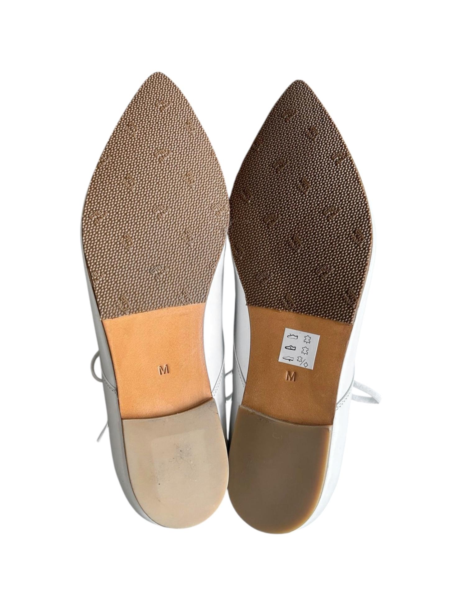 JUNYA WATANABE 2010s DERBIES IN PELLE BIANCA in vendita 4