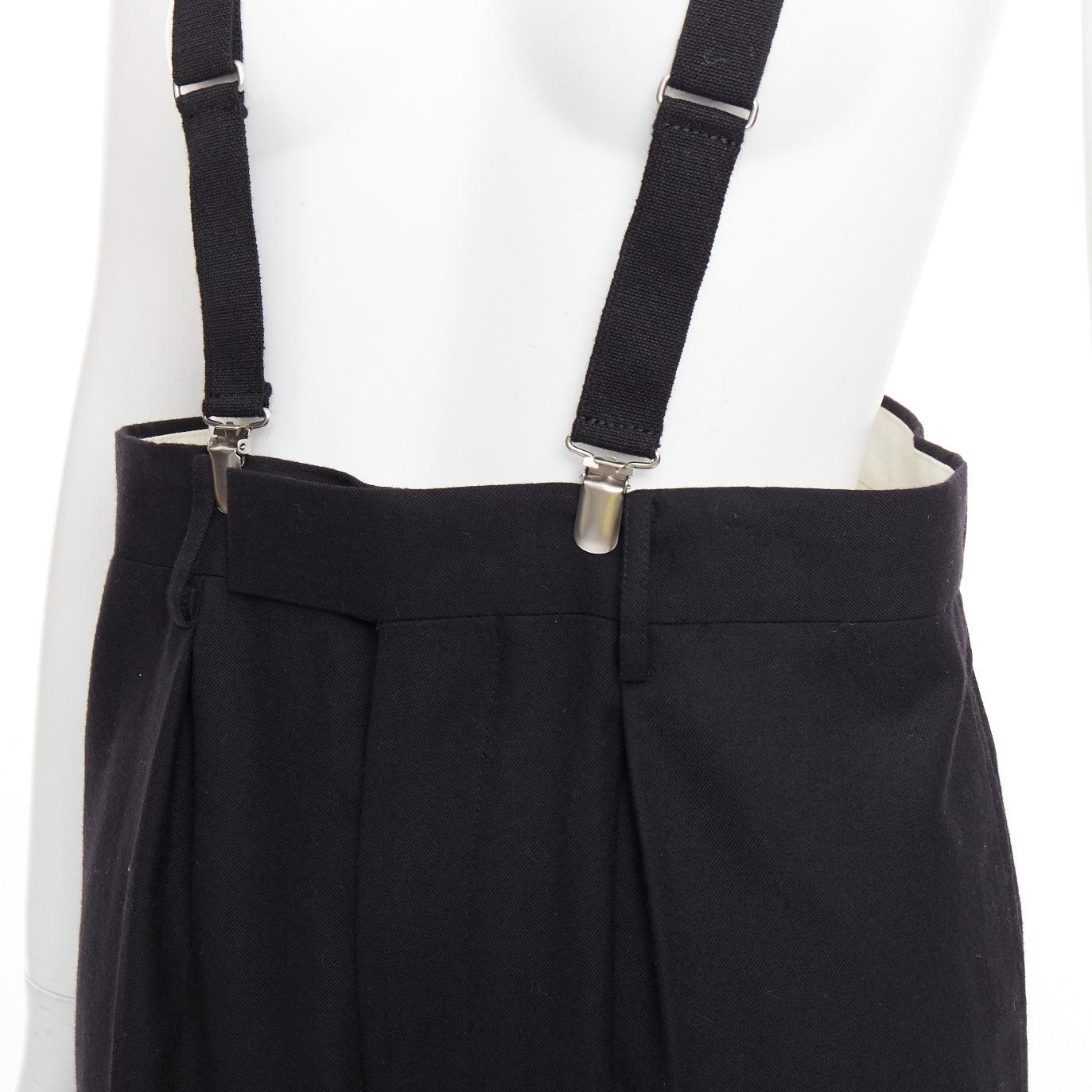 Junya WatanabeE 2012 pantalon harem taille haute en laine noire M. en vente 2