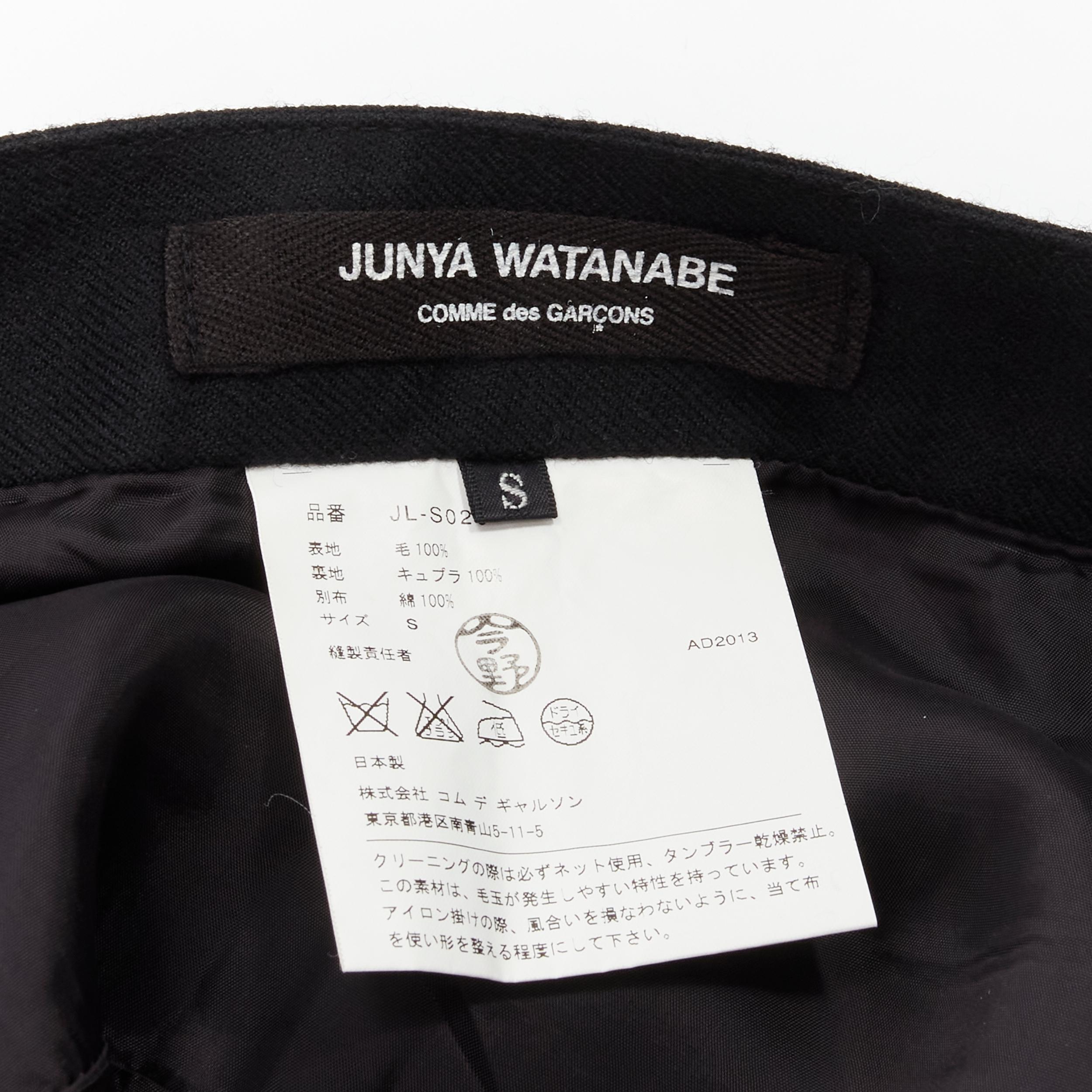 JUNYA WATANABE 2013 studded pocket polka dot lined deconstructed flare skirt S For Sale 5
