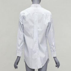 JUNYA WATANABE 2016 blue white pinstripe split back tunic shirt XS