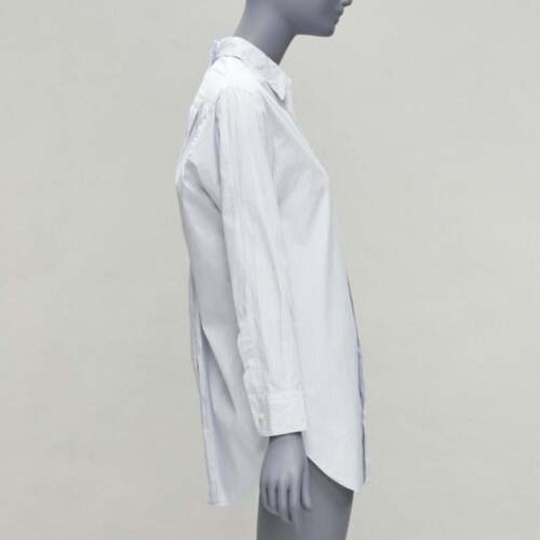 JUNYA WATANABE 2016 - Tunique à rayures bleues et blanches et dos fendu XS Pour femmes en vente