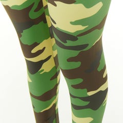 JUNYA WATANABE 2017 camouflage print stretch jersey causal skinny leggings S