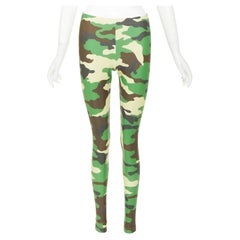 JUNYA WATANABE 2017 camouflage print stretch jersey causal skinny leggings S