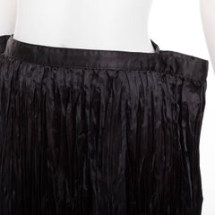 JUNYA WATANABE 2018 black plisse extended constructed waistline midi skirt XS