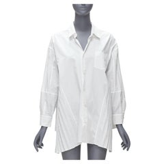 JUNYA WATANABE 2018 - Tunique blanche accordéon plissée latérale XS