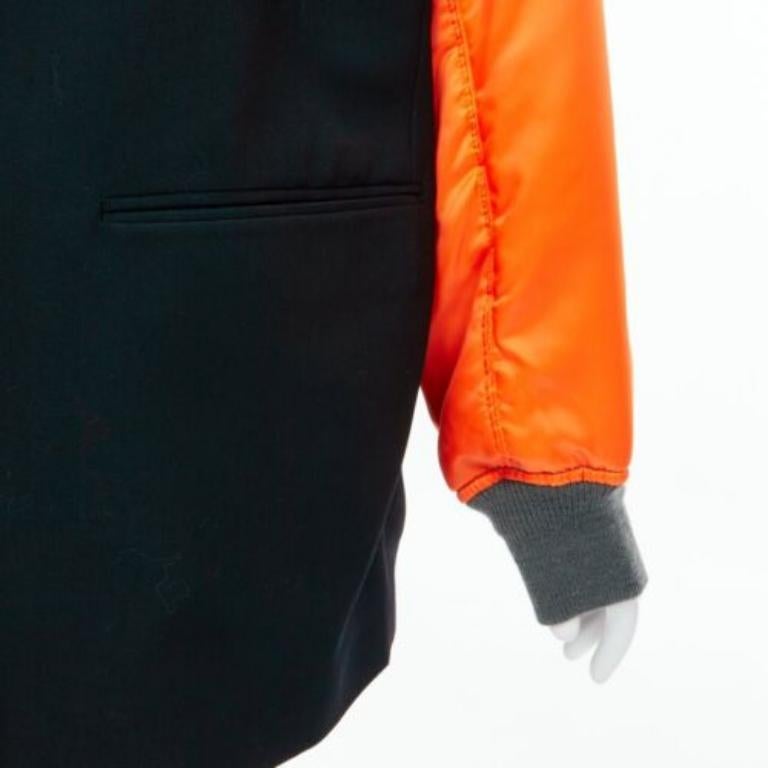 JUNYA WATANabe 2021 Runway Giacca bomber blazer reversibile destrutturata MA-1 S in vendita 9