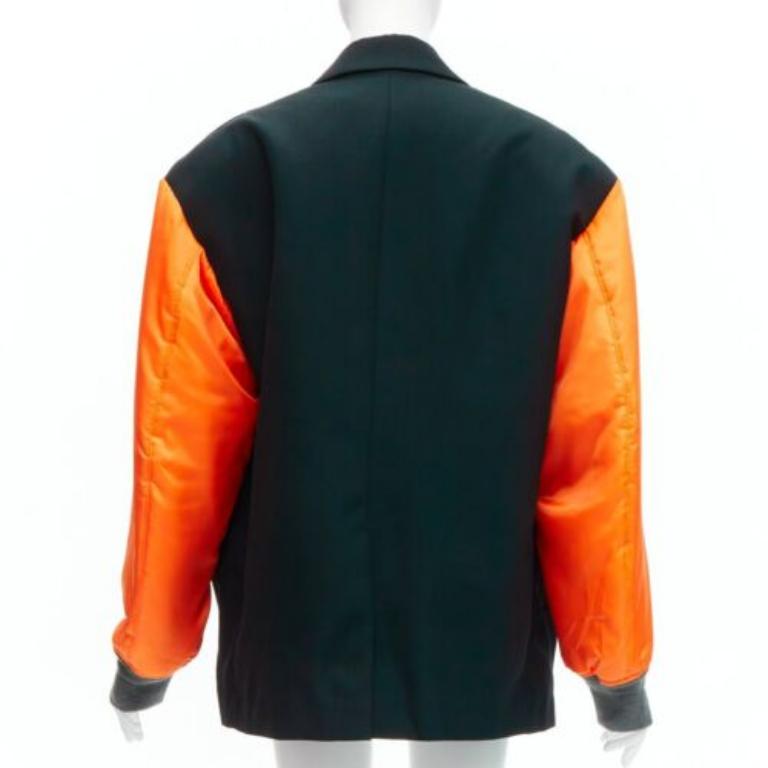 JUNYA WATANabe 2021 Runway Giacca bomber blazer reversibile destrutturata MA-1 S in vendita 2