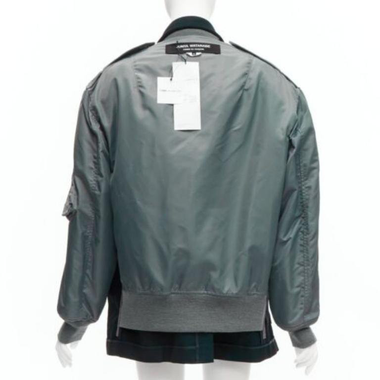 JUNYA WATANabe 2021 Runway Giacca bomber blazer reversibile destrutturata MA-1 S in vendita 3