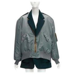 JUNYA WATANABE 2021 Runway Reversible deconstructed MA-1 bomber blazer jacket S