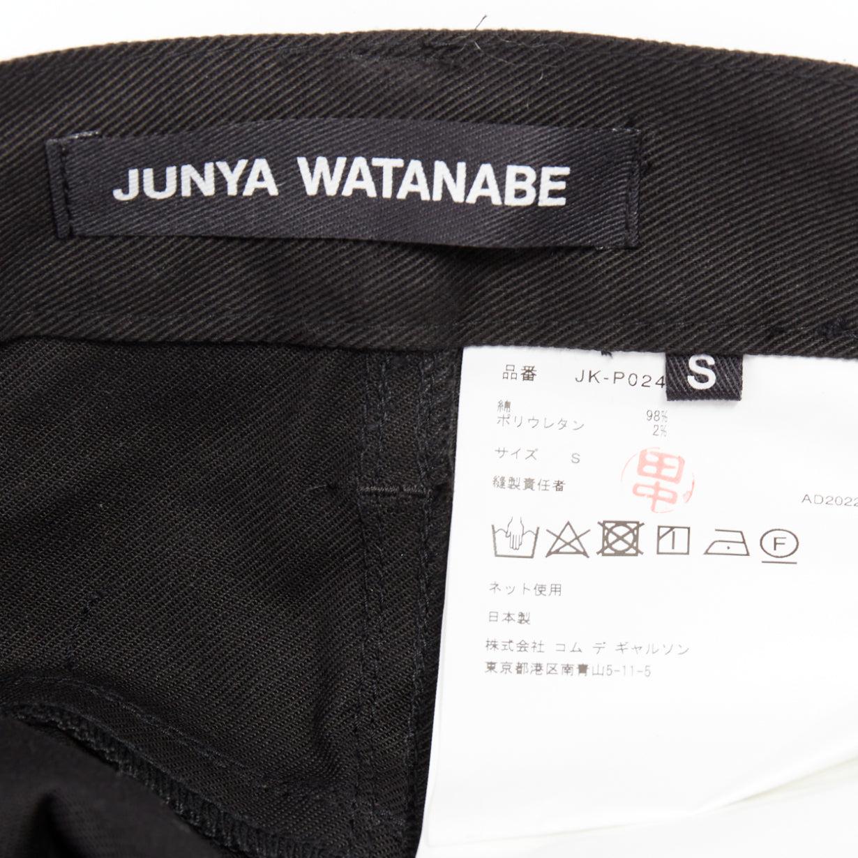 JUNYA WATANABE 2022 Punkhose in Schwarz mit mehrperlenbesetzter Kette und Cropped S im Angebot 4