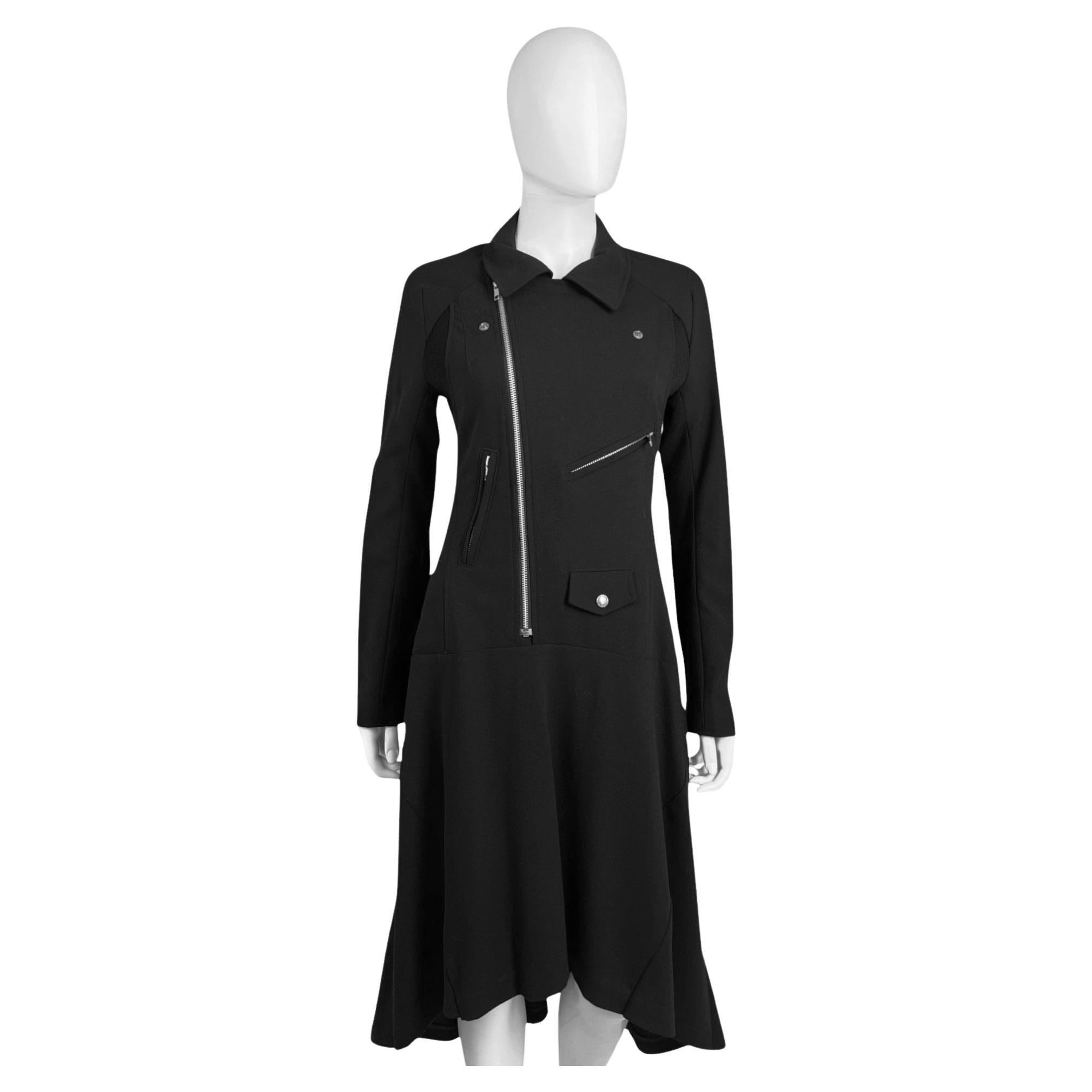 Junya Watanabe A/W 2013 Biker Black Wool Long Jacket