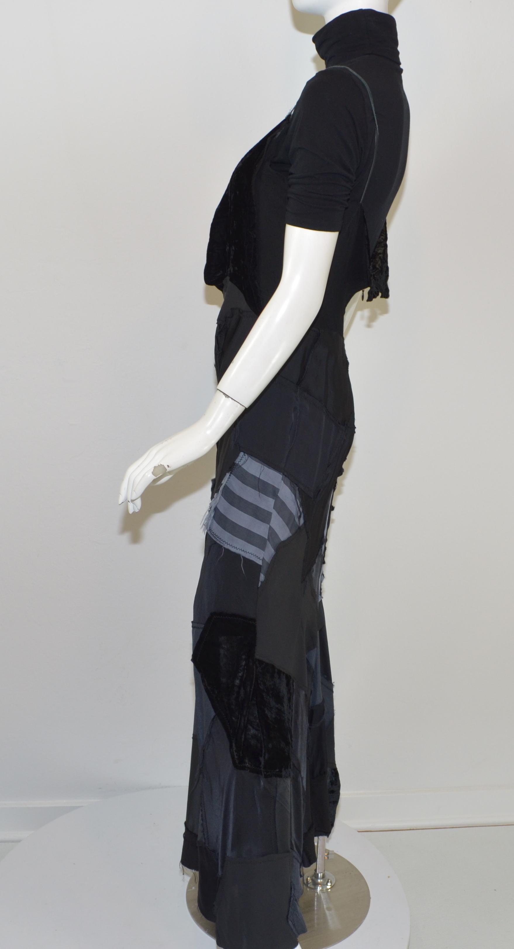 Junya Watanabe AD 2002 Patchwork Slip Dress  In Excellent Condition In Carmel, CA