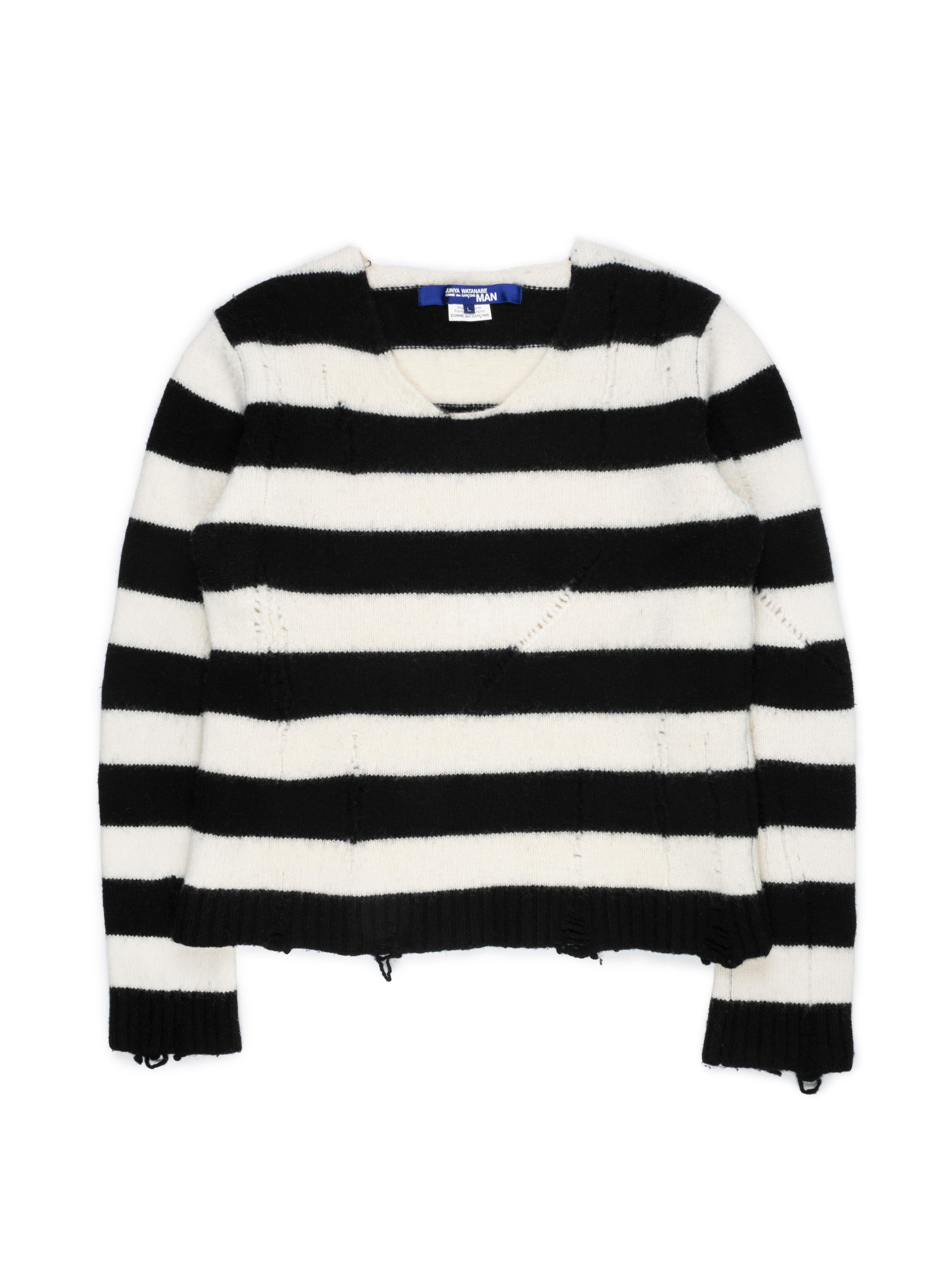 junya watanabe striped sweater