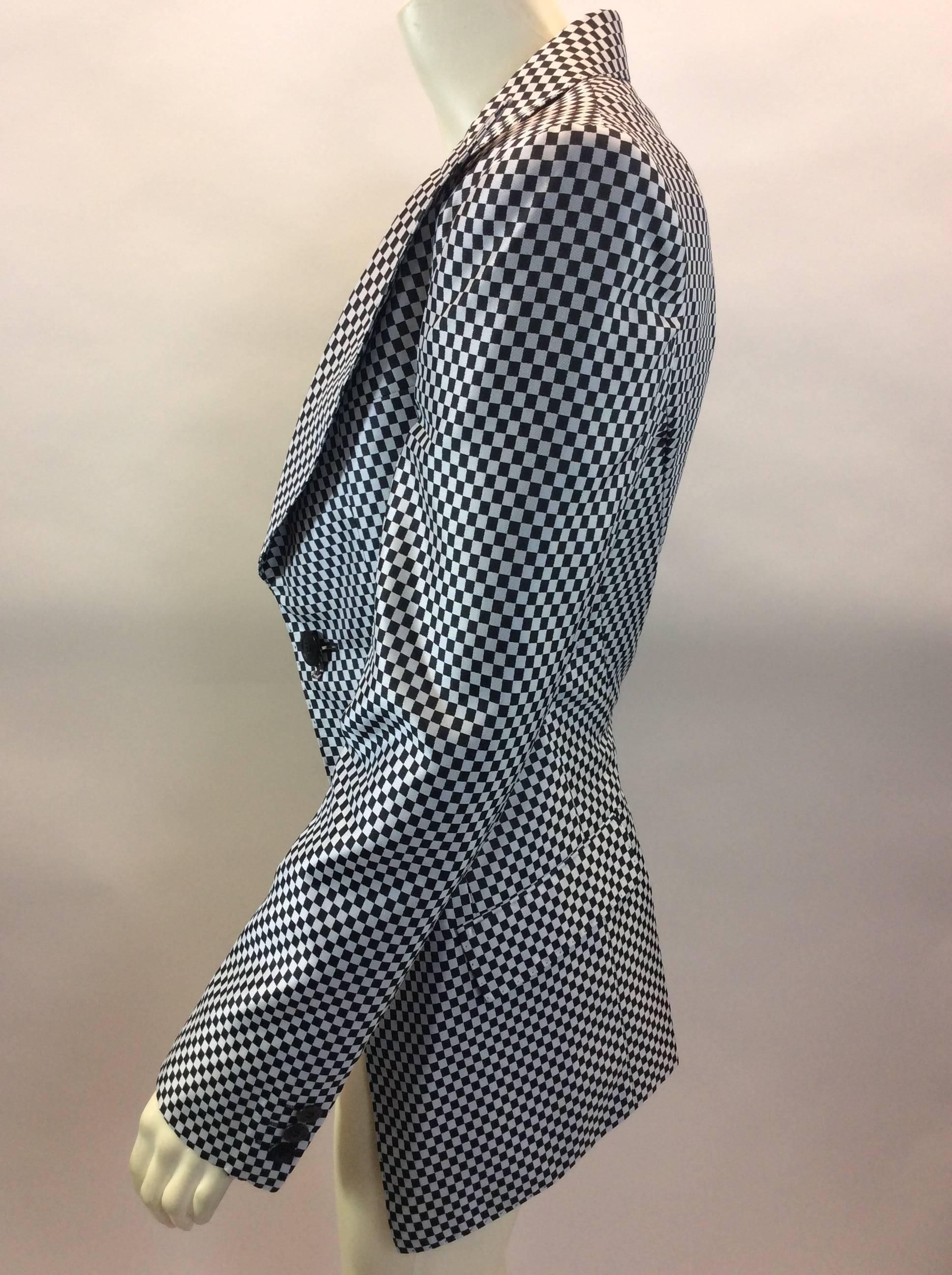 Junya Watanabe Black and White Checkered Blazer
$489
Length 27