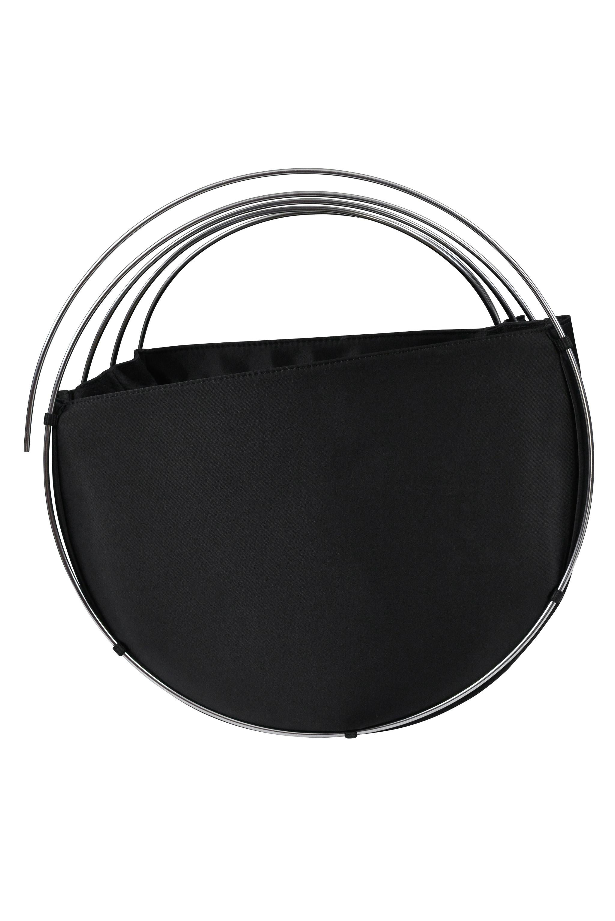 De las mujeres Junya Watanabe Bolso Jaula Negro Con Anillas Metálicas Aw 1999-2000 en venta