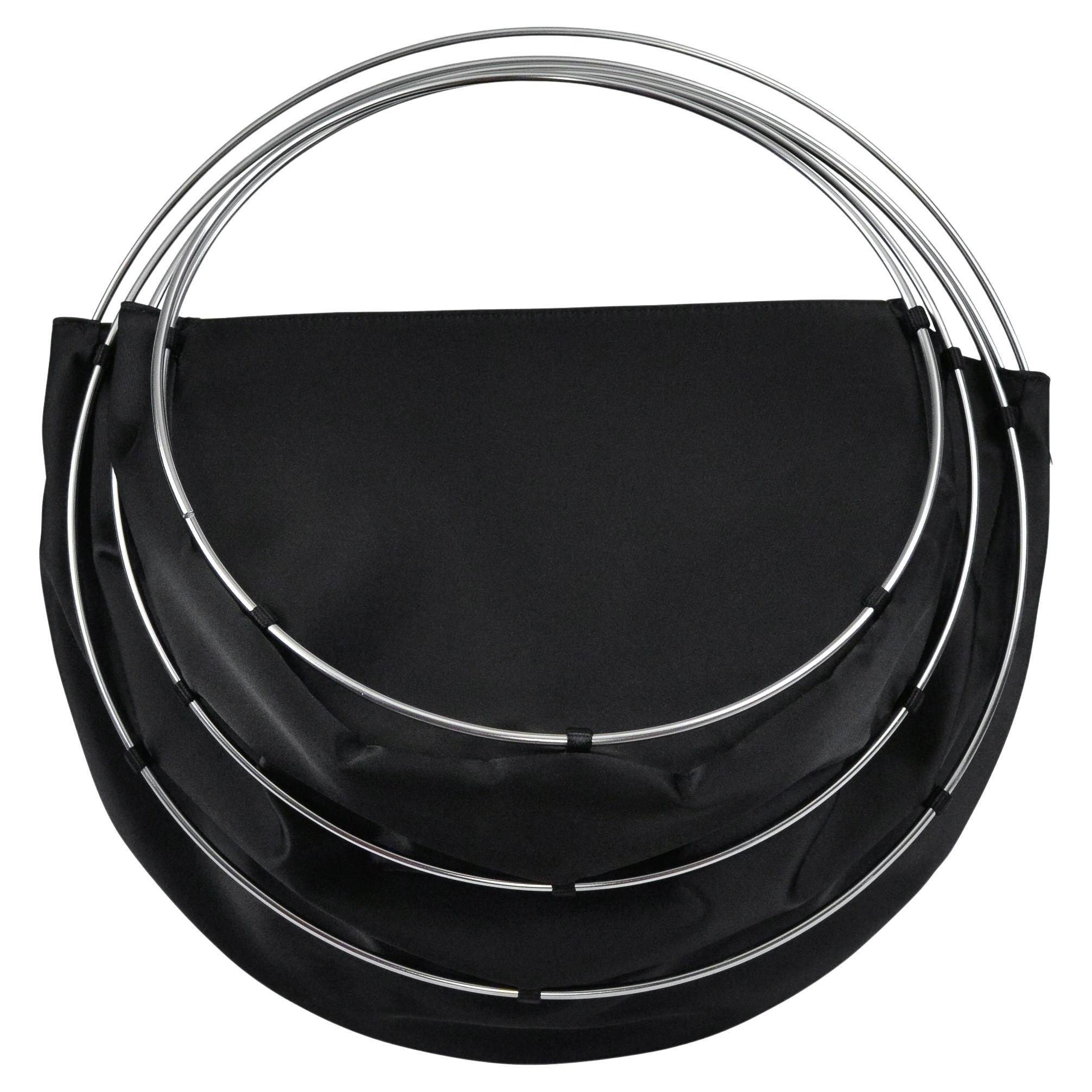 Junya Watanabe Bolso Jaula Negro Con Anillas Metálicas Aw 1999-2000 en venta