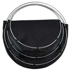 Borsa a gabbia nera con anelli di metallo Junya Watanabe 1999-2000