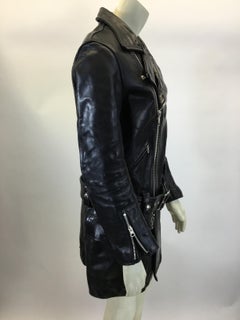 Junya Watanabe Black Leather Moto Jacket