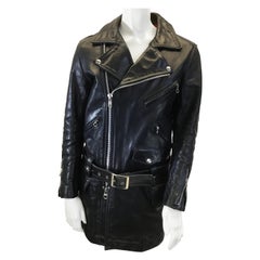 Junya Watanabe Black Leather Moto Jacket