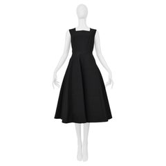 Junya Watanabe Black Neoprene Party Dress With Geometric Stitching 1999-2000