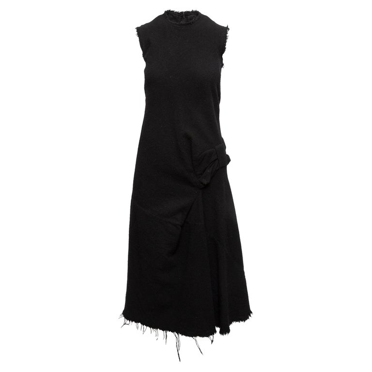 Comme des Garcons Junya Watanabe Black Sleeveless Horn Dress Size M